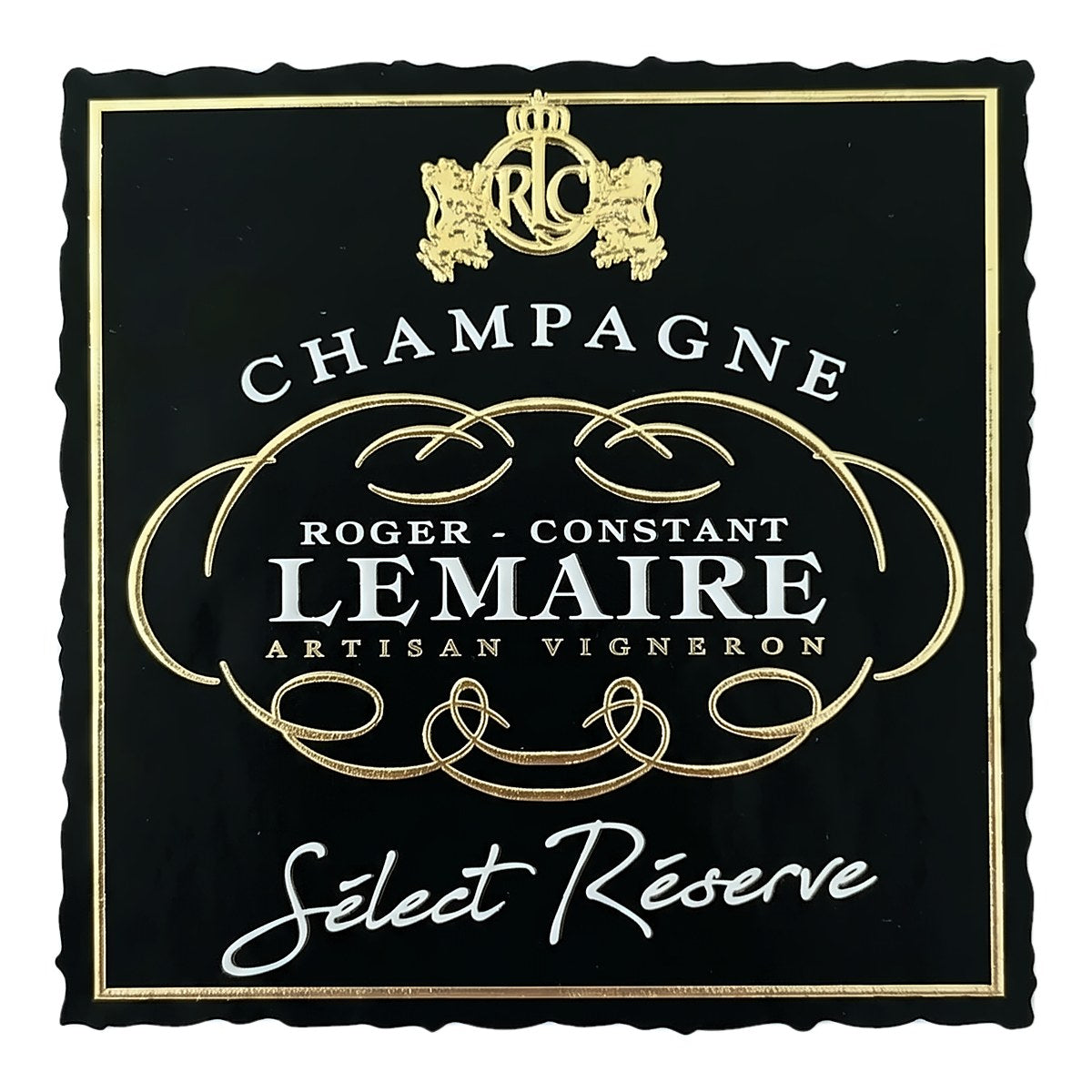 Etikett Champagne Roger-Constant Lemaire Sélect Réserve, Vorderseite