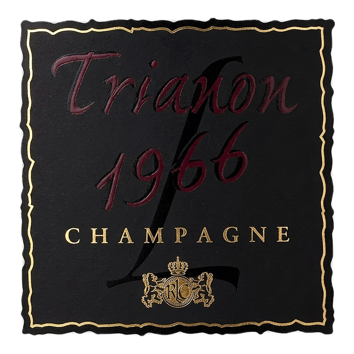 Etikett Champagne Roger-Constant Lemaire Trianon 1966, Vorderseite
