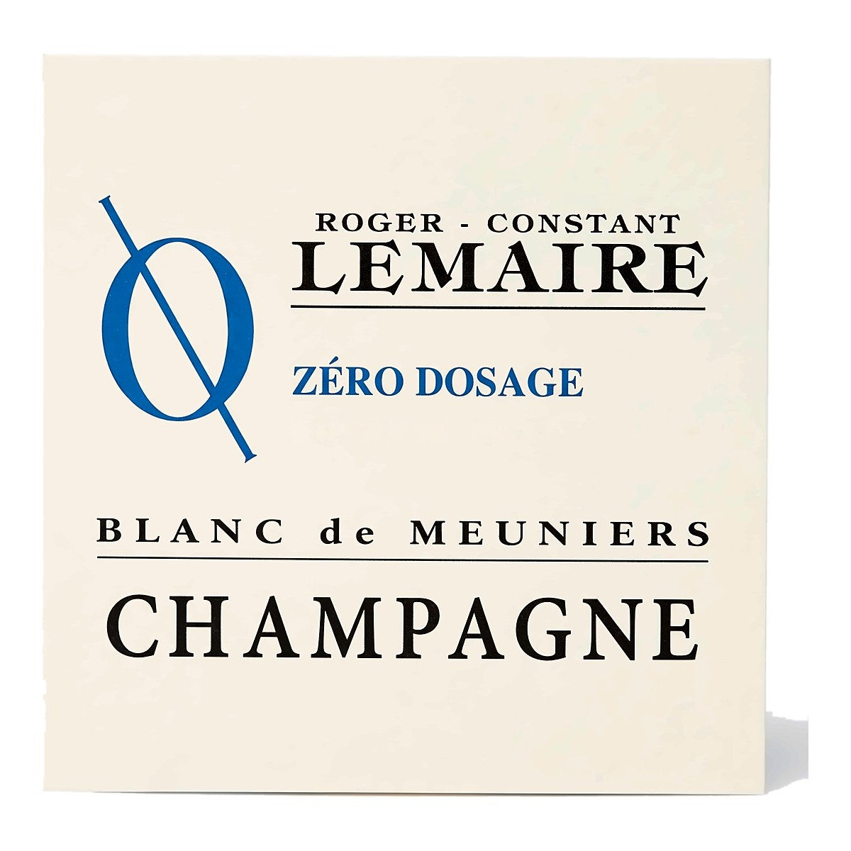 Etikett Champagne Roger-Constant Lemaire Zéro Dosage, Vorderseite
