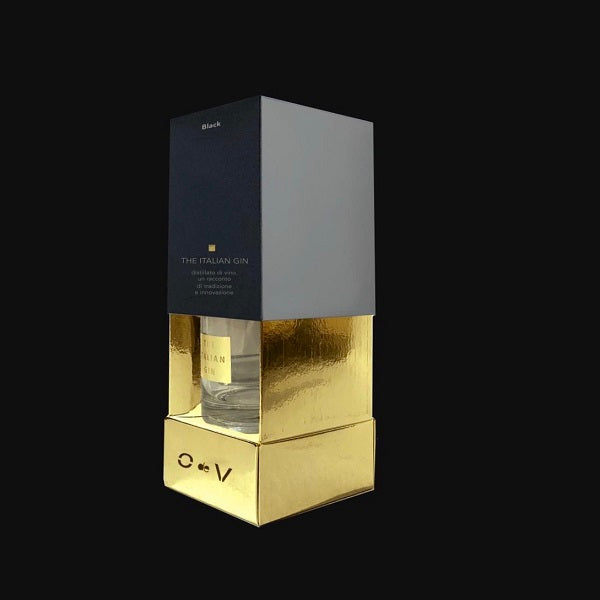 O de V Italian Dry Gin Black, Flasche 20cl